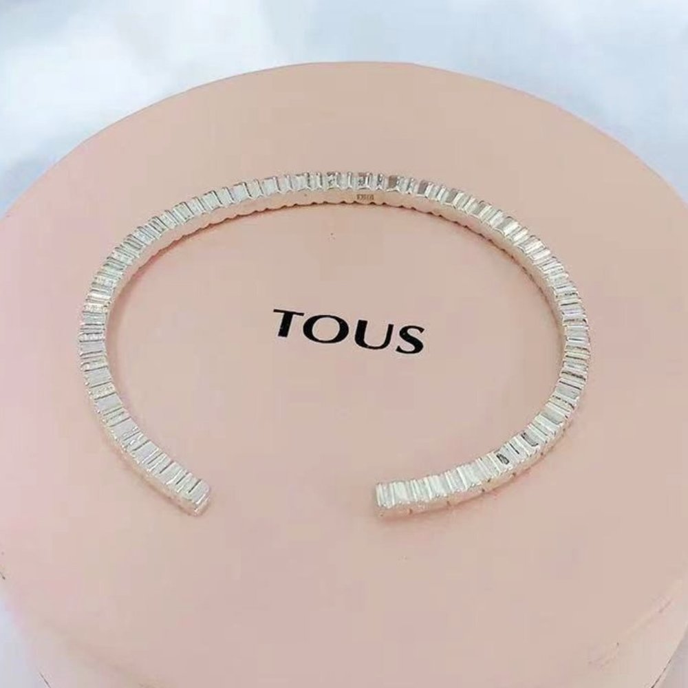 TOUS Silver Straight bears Bracelet in sterling silver with 6 mm bears